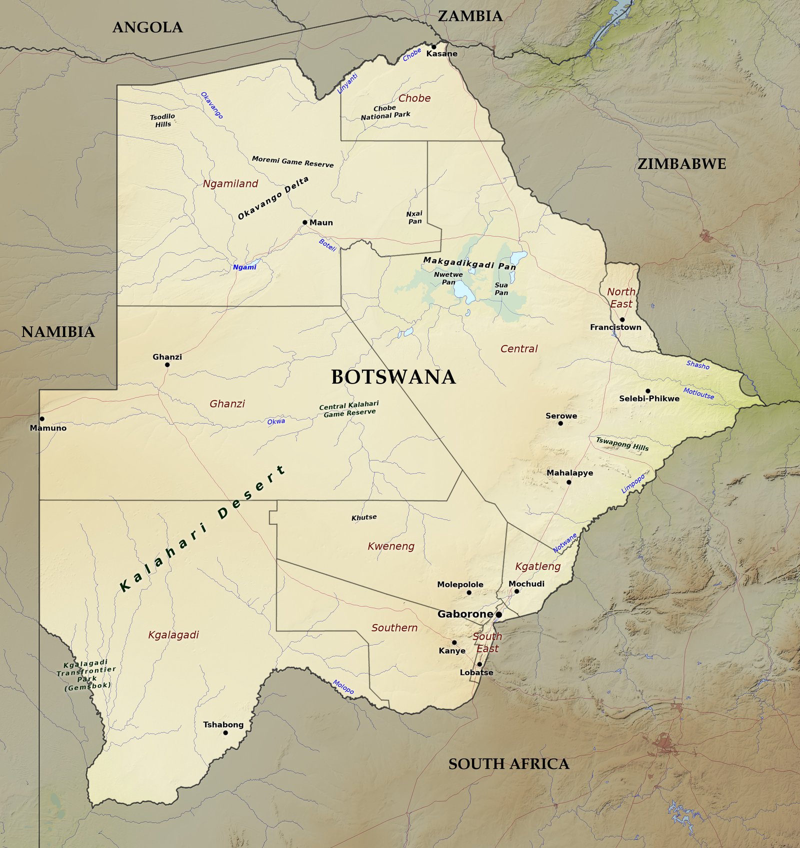Blue Green Atlas The Geography Of Botswana